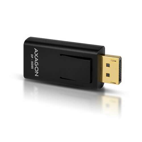 Adapter Axagon RVD-HI DisplayPort - HDMI, czarny, widok pod kątem