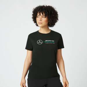 Mercedes Női Póló, Large Logo, Fekete, 2022 60448361 Női pólók