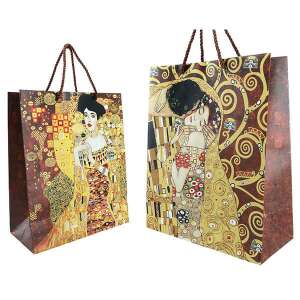 Klimt ajándéktasak A csók és Adele Bloch-Bauer I festményével, 40x30 cm - Klimt