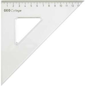 Háromszögvonalzó, műanyag, 45/45/90, 14,5-20 cm, Aristo GEO College (GEO23420) 60450675 