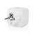 Nedis SmartLife Smart Plug mit Stromüberwachung, weiß, Rückansicht