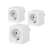 Nedis SmartLife Smart Plug mit Stromüberwachung, 3er Pack, weiß