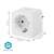 Nedis SmartLife Smart Plug z monitorem mocy, biały, wymiary