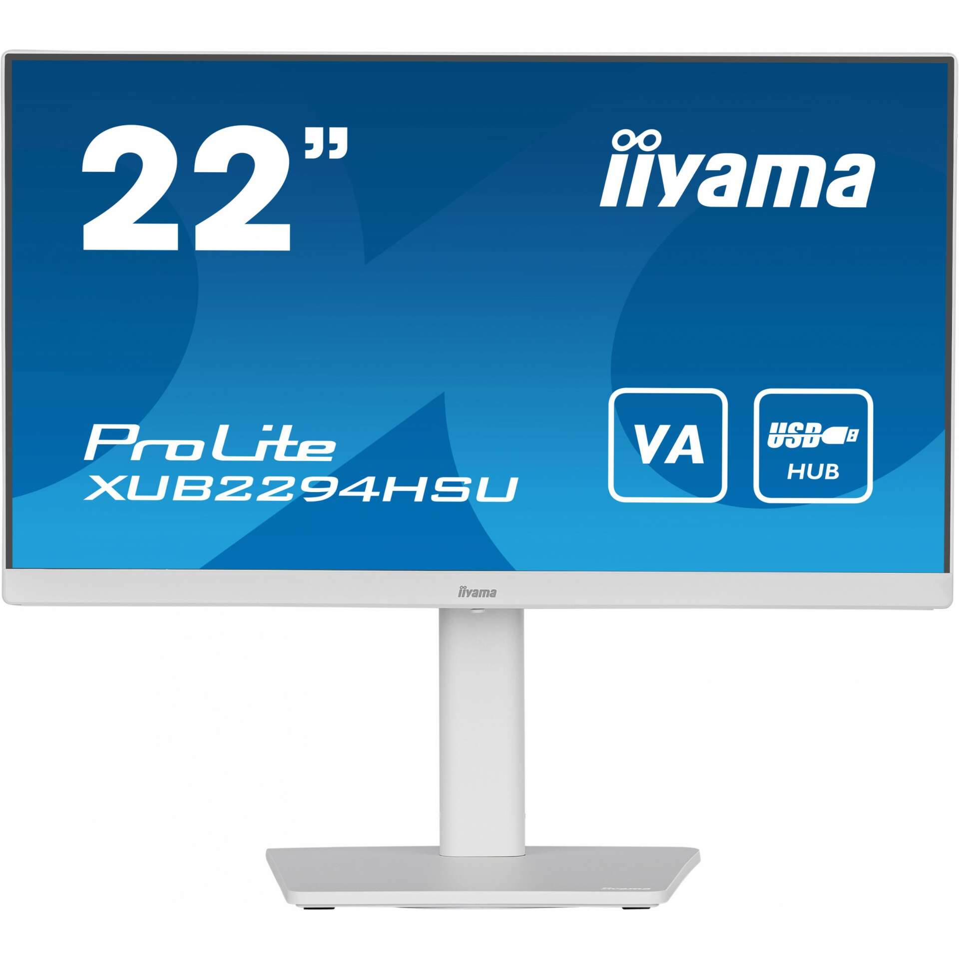 Iiyama prolite monitor 54,6 cm (21.5") 1920 x 1080 px full hd fehér