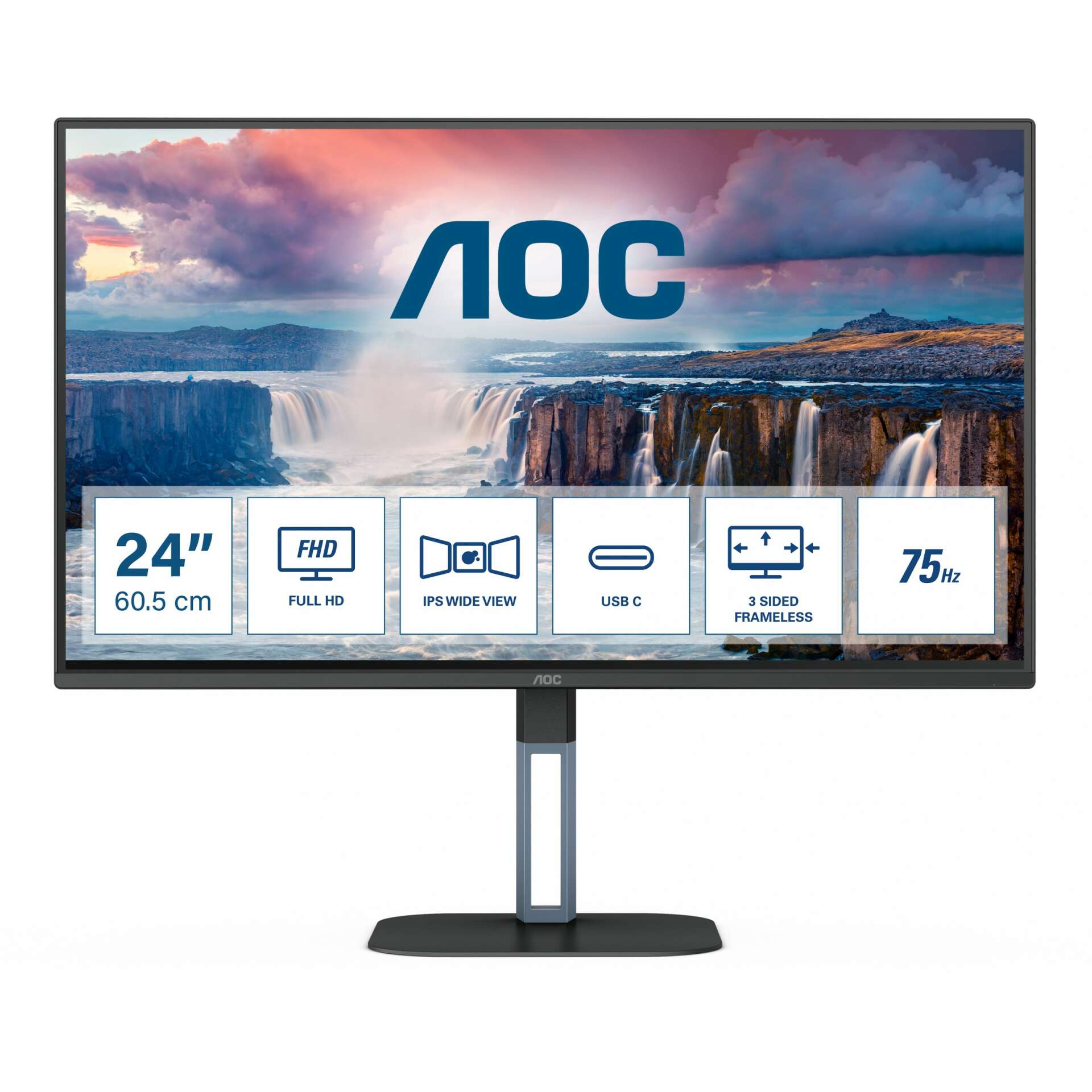 Aoc v5 24v5ce monitor 60,5 cm (23.8") 1920 x 1080 px full hd led...