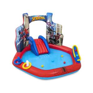 Bestway Marvel Spider-Man inflatable play center with slide, pool, and toys - Bestway