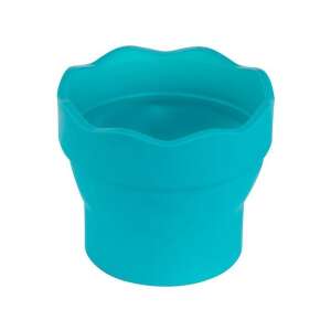 Faber-Castell Clic & Go ecsettál, türkiz színű, összecsukható, ecsettartóval - Ecsettál