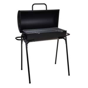 Hengeres grill BBQ, fém, 33x63x89 cm, fekete 60569262 Kerti grillező, sütő