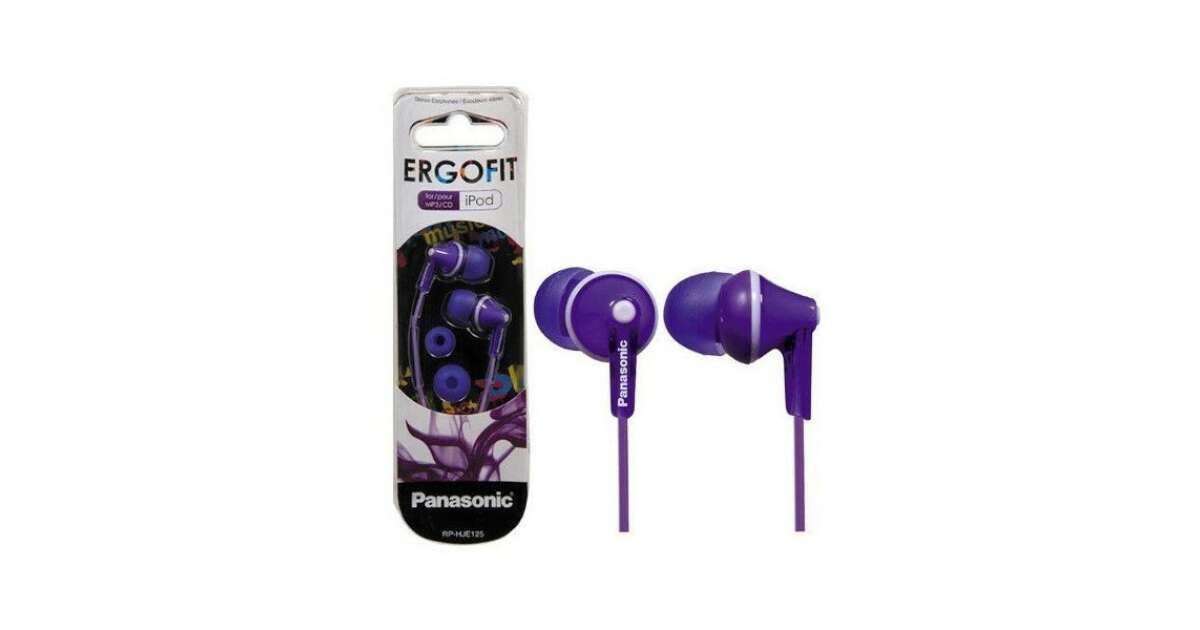 fülhallgató lila Panasonic RP-HJE125E-V