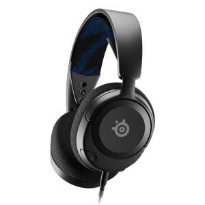 SteelSeries Arctis Nova 1P black gaming headset, angled view - Steelseries