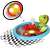Intex 59570 Turtle Float, red car design, side view