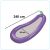 Ikonka Eggplant Pool Float dimensions, 240cm long, 50cm wide