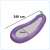 Ikonka Eggplant Pool Float dimensions, 240cm long, 50cm wide