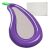 Ikonka Aubergine Pool Float mit Netz und Karton, Lila, 240cm