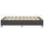 Sötétszürke szövetágy slatted bed base-vel, 180 x 200 cm