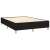 Fekete szövet rugós ágyalap fa lábakkal