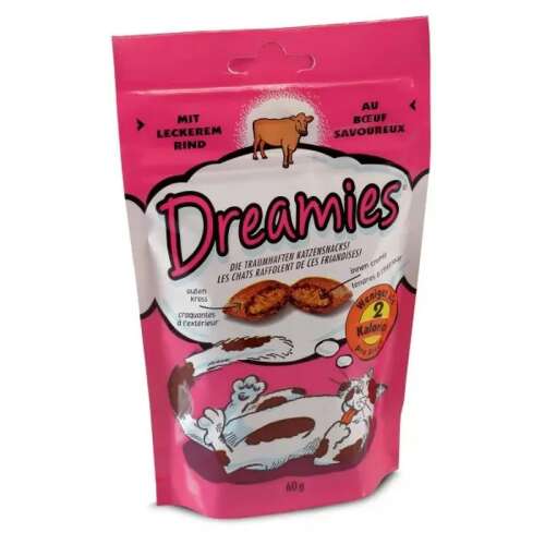 Dreamies smakołyki dla kotów z wołowiną, 60g opakowanie