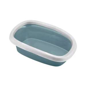 Kuweta dla kota STEFANPLAST Sprint 20, niebieska z białym rantem, 39x58x17cm - Toaleta dla kotów