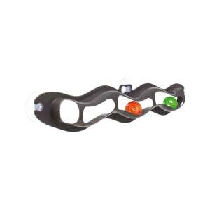 Zabawka dla kota Trixie Fix & Catch, montowana na okno, 45cm, czarna, z piłkami - Trzymanie kotów