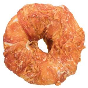 Trixie Denta Fun Csirkés Rágó Gyűrű, 20cm, 225g, kutya rágóka, marhabőr csirkehússal - Trixie