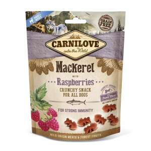 Carnilove Makrele mit Himbeeren Knuspriger Snack für Hunde, Getreidefrei, 200g - Hundefutter