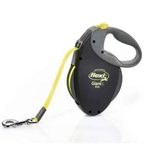 Flexi Giant L 8m automatická vodítko pre psov, čierna a neonová žltá - Chov zvierat