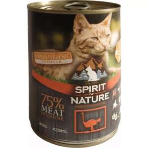 Spirit of Nature Hipoallergén Macska Konzerv - Strucc - 415g