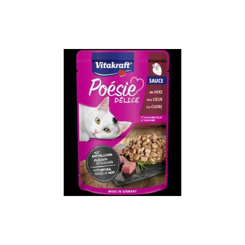 Vitakraft Poésie Deli Macskafalat - Szív Szószban - 85g