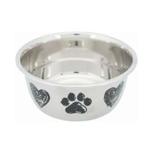 Trixie Kutya Tál Rozsdamentes Acél - 1L/15cm - Gumitalp