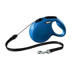 Flexi New Classic Hunde-Rollleine, blau, 8 Meter, für Hunde bis 20 kg - Nagetierhaltung