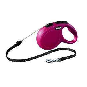 Flexi New Classic lesă retractabilă pentru câini, roșu, 8m, mărime S, până la 12kg - Trixie Lese
