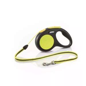 Flexi New Neon S automata póráz, 5 méter, sárga - Flexi