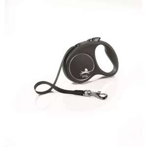 Flexi Black Design automata póráz, 5 méteres, 15 kg-ig - Flexi