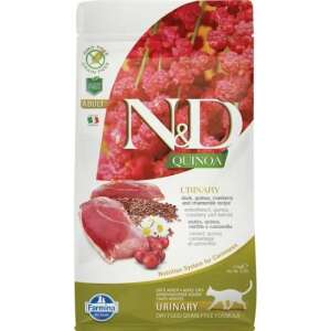 Farmina N&D Quinoa Urinary kacsa és áfonya száraz macskaeledel, gabona mentes, 1,5kg - N&D