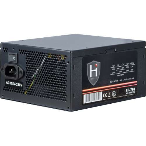Inter-Tech HIPOWER SP-750 Power Supply 750W 20+4 pin ATX ATX Black 60619349