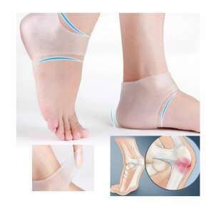 Szilikon sarokvédő, átlátszó, női, 33-45-ös méret, használati példákkal - Lábápolási eszköz