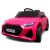 Elölnézet a rózsaszín Audi RS6 GT elektromos kisautóról gyerekeknek