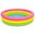 Piscină gonflabilă Intex Sunset cu 3 inele, roz, galben, verde, 114 cm diametru, 25 cm înălțime
