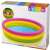 Intex Sunset 3-ring inflatable pool packaging, pink, yellow, green, 45 inches diameter, 10 inches height