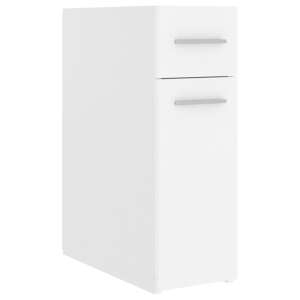 White chipboard medicine cabinet with two drawers, 20 x 45.5 x 60 cm - Office Furniture
