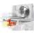 Gorenje R401W electric slicer, white, with sliced cheese and ham