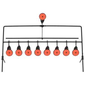 vidaXL automatikusan újrainduló forgó céltábla 8 + 1 célponttal, elülső nézet - Céltábla