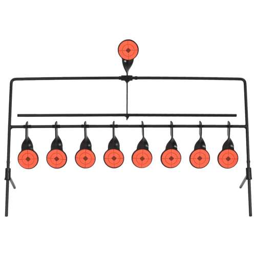 vidaXL automatikusan újrainduló forgó céltábla 8 + 1 célponttal, elülső nézet