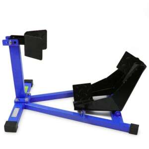 Motorkerékpár első kerék állvány, kék, 90-130 mm, 17-21 hüvelykes kerekekhez - Parkolássegítő rendszer