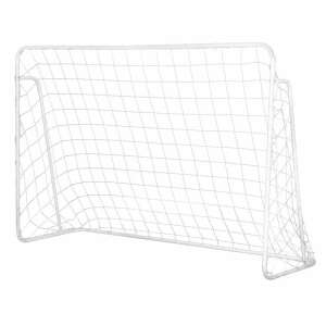Ecotoys reinforced steel soccer goal with net, white - Sport & Leisure