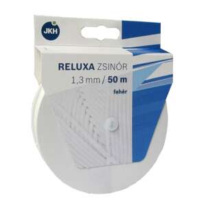 Reluxa zsinór 1,3mm fehér 50m tekercselve - JKH