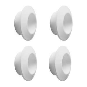 4 db fehér műanyag zuhanyfüggöny karika - JKH