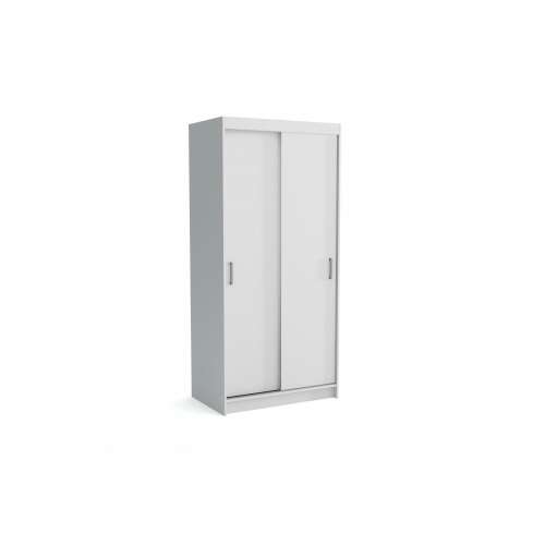 Coni Tolóajtós Gardróbszekrény - Fehér - 100 cm