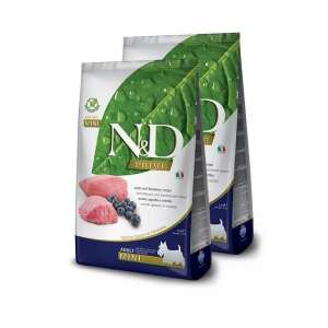 N&D Prime Bárány és Áfonya Felnőtt Mini Száraz Kutyaeledel 2x2,5kg - N&D