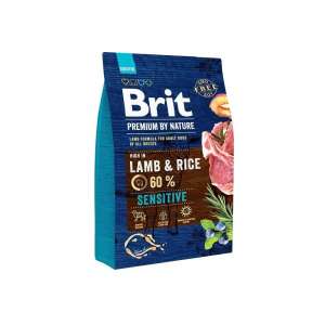 Brit Premium by Nature Sensitive Lamm und Reis Trockenfutter für Hunde 3kg - Viehzucht